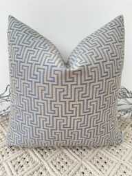Luxury Designer Navy Blue Geometric Cushions Handcrafted Quality - Ideal For Sofa Sofabed Bed Decor & Scatter Cushion Style No. 85 - thumbnail 1