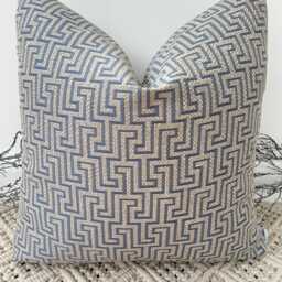 Luxury Designer Navy Blue Geometric Cushions Handcrafted Quality - Ideal For Sofa Sofabed Bed Decor & Scatter Cushion Style No. 85 - thumbnail 2