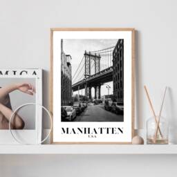 Manhattan Poster, Bridge Print, Travel Home Decor, Gift, Gallery Wall Prints, Unframed Prints - thumbnail 3
