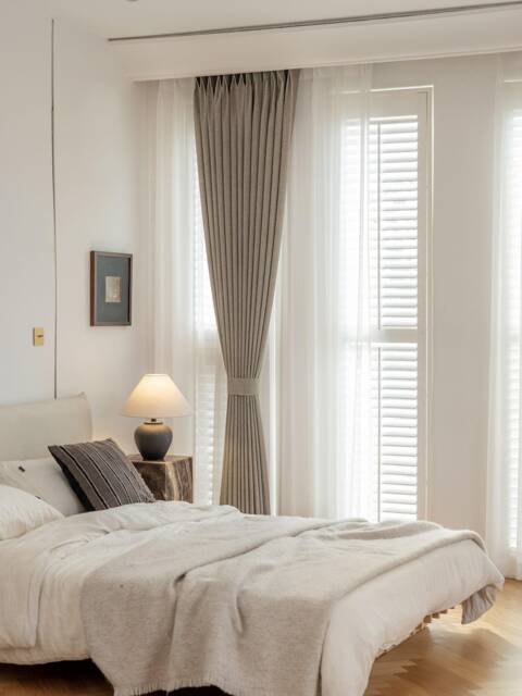 Donovan 100% Blackout Curtain, 9 Colors, Faux Linen Curtain For Bedroom Living Room, Thermal Room Darkening 1Pc - image 1