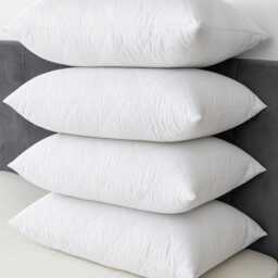 Quilted Pillows Pack Of 4 Hollowfibre Filled Bounce Back Anti-Allergenic Firm Support 74x48cm - thumbnail 3