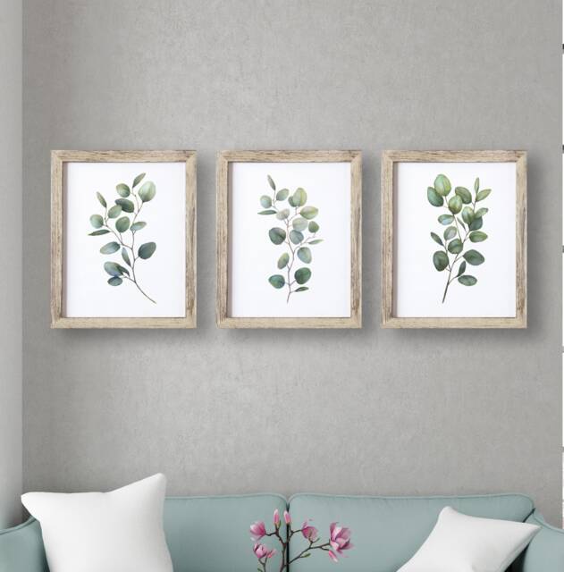 Botanical Print, Eucalyptus Wall Art, Leaf Room Decor, Home Office, Lounge Prints - image 1