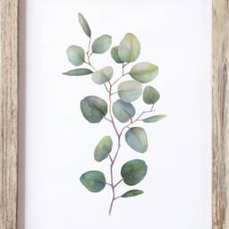Botanical Print, Eucalyptus Wall Art, Leaf Room Decor, Home Office, Lounge Prints - thumbnail 3