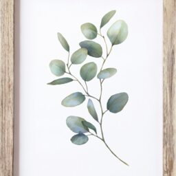 Botanical Print, Eucalyptus Wall Art, Leaf Room Decor, Home Office, Lounge Prints - thumbnail 2