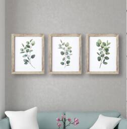 Botanical Print, Eucalyptus Wall Art, Leaf Room Decor, Home Office, Lounge Prints - thumbnail 1