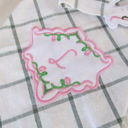 Ith Towel Topper Set With Monogram Frame & Font - 5x7 Machine Embroidery Designs Lined In-The-Hoop Project - thumbnail 3