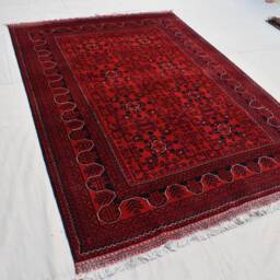 6x8 Afghan Bokhara Rug Handmade Wool Turkmen Carpet - thumbnail 2