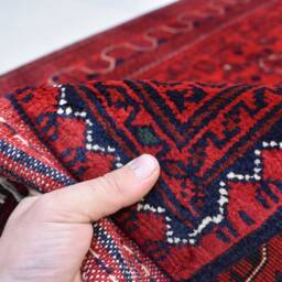 6x8 Afghan Bokhara Rug Handmade Wool Turkmen Carpet - thumbnail 4