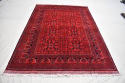 6x8 Afghan Bokhara Rug Handmade Wool Turkmen Carpet - thumbnail 1