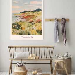 Cornwall Travel Poster, Print Of Cornwall, England, Art, Gift, Wall Art Print, Landscape - thumbnail 3