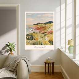 Cornwall Travel Poster, Print Of Cornwall, England, Art, Gift, Wall Art Print, Landscape - thumbnail 2