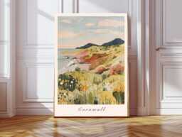 Cornwall Travel Poster, Print Of Cornwall, England, Art, Gift, Wall Art Print, Landscape - thumbnail 1