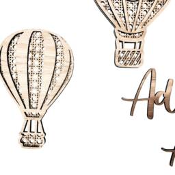 Hot Air Ballon Wall Art - Nursery Bedroom Wall - thumbnail 3