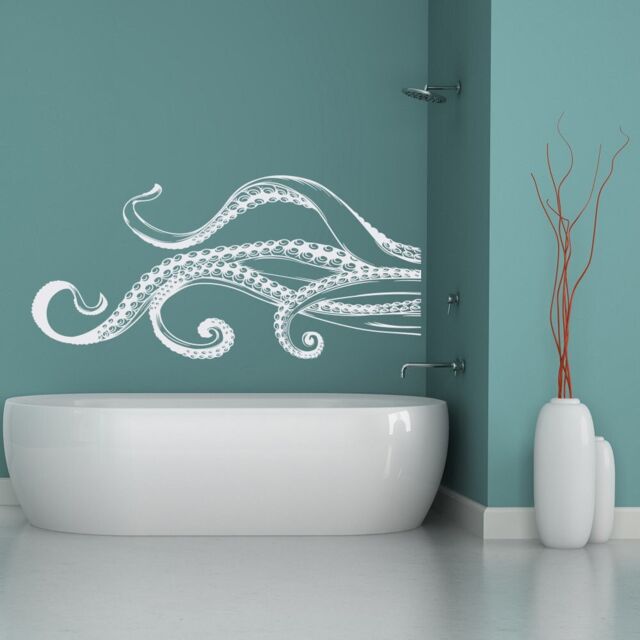 Octopus Tentacles Wall Decal Nautical Bathroom Vinyl Sticker #225 - image 1