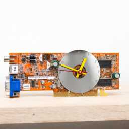 Mini Desk Clock - Unique Made With An Old Graphics Card, Slim
