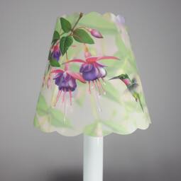 New 3x5x4.5 Cut Hummingbird Lampshade 100% Recycled Material Candelabra Clip Top
