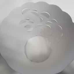 New 3x5x4.5 Cut Hummingbird Lampshade 100% Recycled Material Candelabra Clip Top - thumbnail 4