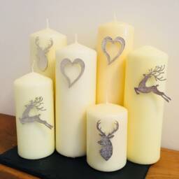 Heart Candle Pins - Set Of 3, Candle Pins, Decor, Heart Art Pin Heart - thumbnail 3