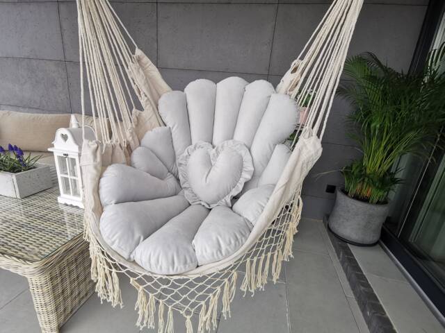 Hanging Hammock Swing Macrame Swing Cushion Swing Cushion, Hammock