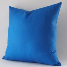Blue Cotton Canvas Throw Pillow Cover 18x18 Accent - thumbnail 3