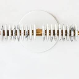 White Howlite & Brass Bohemian Double Sconce Light Vanity Fixture Bathroom Wall Lights Kitchen Foyer - thumbnail 4
