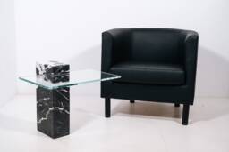 Coffee Table Marble Black Marquinia - Side In