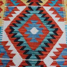 3x10 Ft Stunning Runner Rug, Afghan Handmade Kilim Maimana Chubi Flatweave Oriental Hallway Carpet - thumbnail 3
