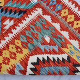 3x10 Ft Stunning Runner Rug, Afghan Handmade Kilim Maimana Chubi Flatweave Oriental Hallway Carpet - thumbnail 4