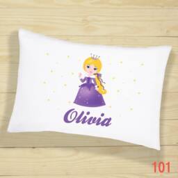Personalised Princess Pillow Case With 12 Design & Cute Bedroom Decor, Gifts For Girls, Party Decorations, Slumber & Birthday Decor - thumbnail 2