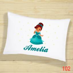 Personalised Princess Pillow Case With 12 Design & Cute Bedroom Decor, Gifts For Girls, Party Decorations, Slumber & Birthday Decor - thumbnail 3