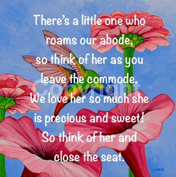 Toilet Training Safety Sign, Bathroom Toddlers, Art Print, Potty Safety, Poem, Sign - image 1