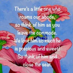 Toilet Training Safety Sign, Bathroom Toddlers, Art Print, Potty Safety, Poem, Sign - thumbnail 2