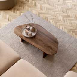 Modern Coffee Table - Scandi Oak Coffee Table Unique Original Wooden Living Room - thumbnail 3