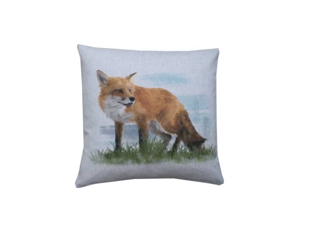 Handmade Gifts Country Animal Foxy Fox Digital Print Linen Farmhouse Decor Throw Pillow Sham Cushion Cover - image 1