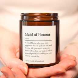Maid Of Honour Candle Gift, Bridesmaid Proposal Gift From Bride, Wedding For Best Friend, Bridal Party Idea - thumbnail 3
