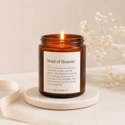 Maid Of Honour Candle Gift, Bridesmaid Proposal Gift From Bride, Wedding For Best Friend, Bridal Party Idea - thumbnail 1