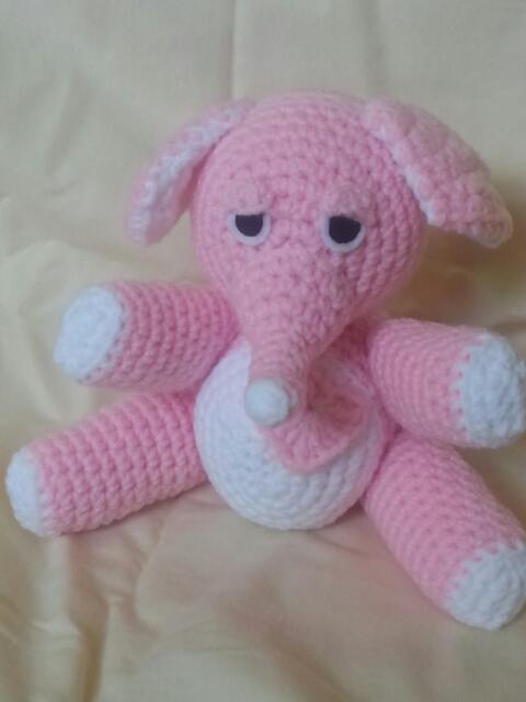 Crochet Elephant - Girl - image 1
