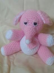Crochet Elephant - Girl - thumbnail 1