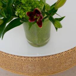 Luxury Gold Coffee Table With 2 Drawers . Chay Chen - thumbnail 2