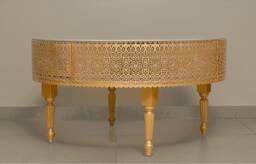 Luxury Gold Coffee Table With 2 Drawers . Chay Chen