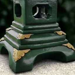 Unique Lantern Pagoda Statue Concrete Figurine Outdoor Decoration Zen Garden Ornament Front Door Sculpture Lover Gift - thumbnail 3