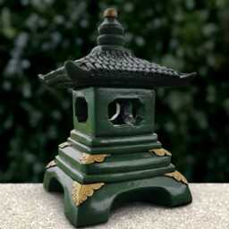Unique Lantern Pagoda Statue Concrete Figurine Outdoor Decoration Zen Garden Ornament Front Door Sculpture Lover Gift