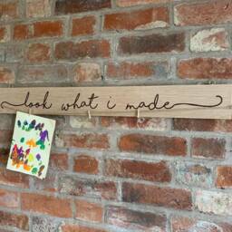Children's Art Display - Look What I Made Early Years Creative Nursery Decor Play Room Wall Fonts Personalised Engraved - thumbnail 2
