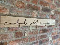 Children's Art Display - Look What I Made Early Years Creative Nursery Decor Play Room Wall Fonts Personalised Engraved - thumbnail 1