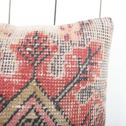 16x16 Turkish Kilim Pillow Cover Bohemian Accent Cushion - thumbnail 3