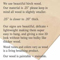I Love Us Wood Word Cutout, Laser Cut Birch Wall Decor - thumbnail 2