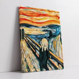 The Scream Famous Painting 1893 Edvard Munch Expressionism Wall Art, Framed Canvas Poster Print, Home Kitchen Office Room Decor, Gifts - thumbnail 2