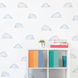 Color Story Clouds - Fabric Wall Decal Mej