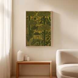 Tropical Conservatory Poster, Botanical Jungle Wall Art Print - thumbnail 3