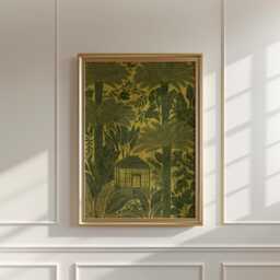 Tropical Conservatory Poster, Botanical Jungle Wall Art Print - thumbnail 2